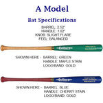 Load image into Gallery viewer, A Model - Maple Baseball Bat

